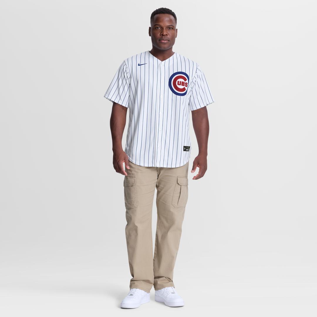Men's Chicago Cubs Alex Bregman White Home Replica Jersey