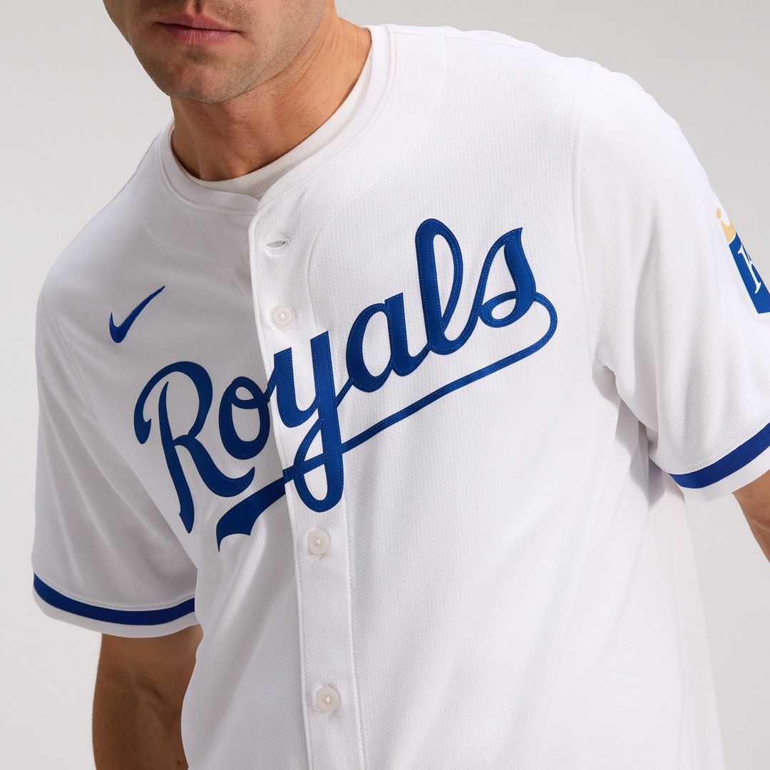 Men's Kansas City Royals White Home Jersey