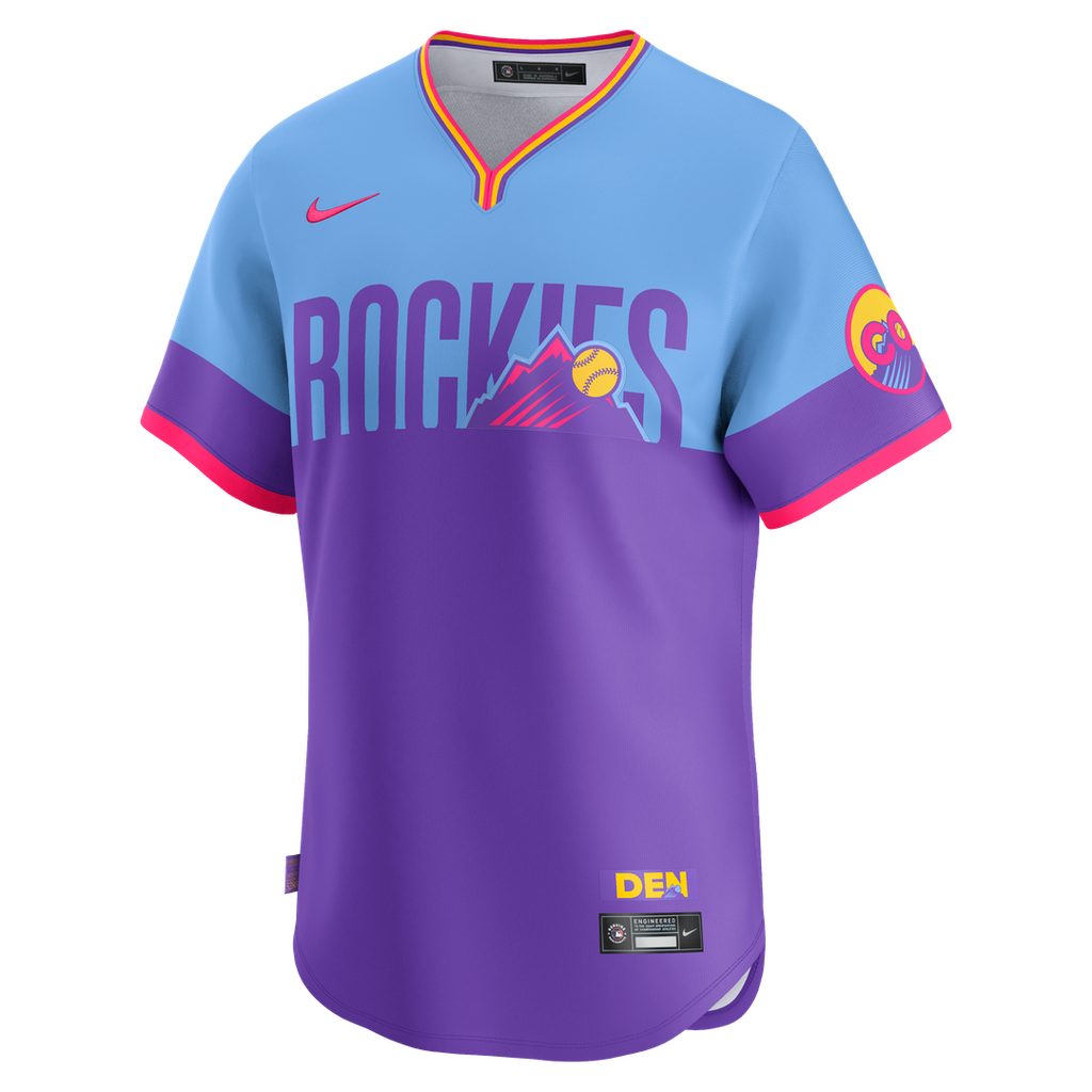 Men's Colorado Rockies Purple/Light Blue 2025 City Connect Jersey