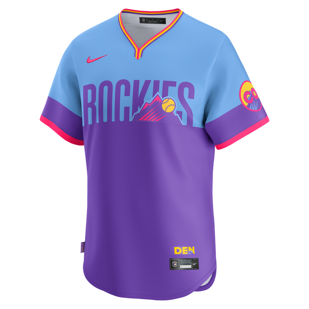 Men's Colorado Rockies Purple/Light Blue 2025 City Connect Jersey