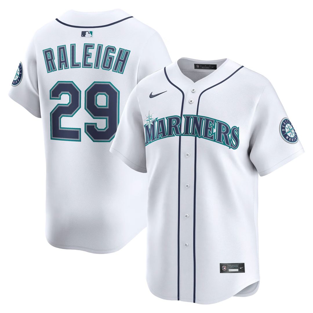 Men's Seattle Mariners Cal Raleigh Teal Alternate Jersey