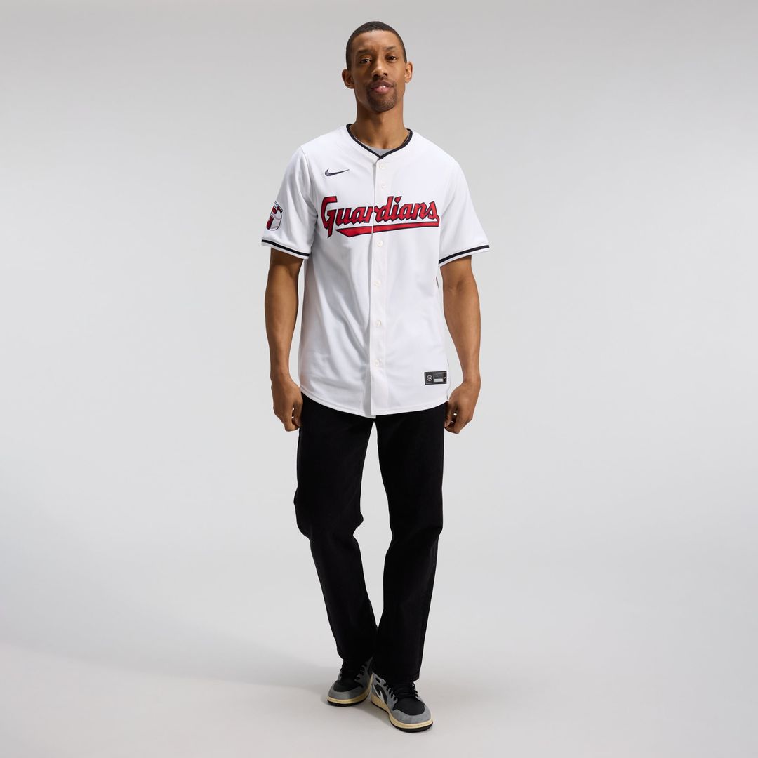 Men's Cleveland Guardians Jose Ramirez White Home Player Jersey