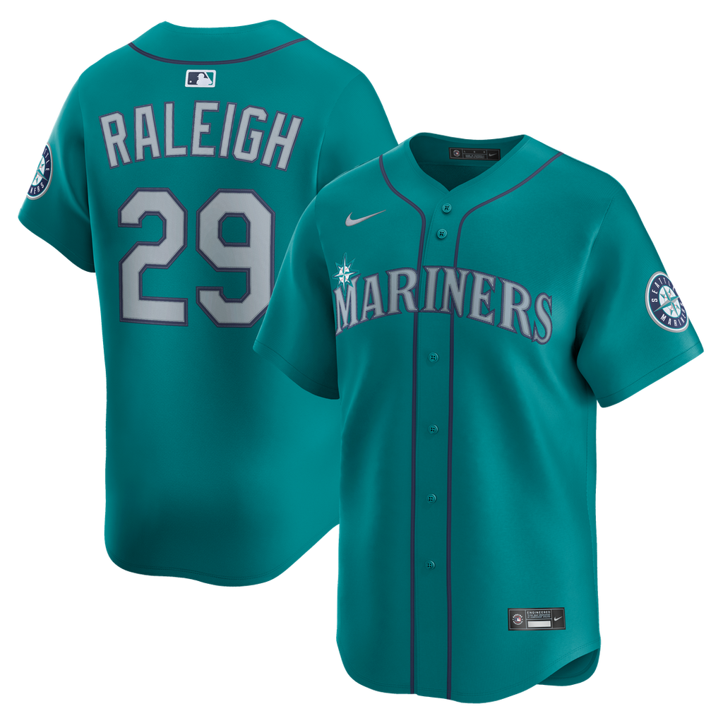 Men's Seattle Mariners Cal Raleigh Teal Alternate Jersey