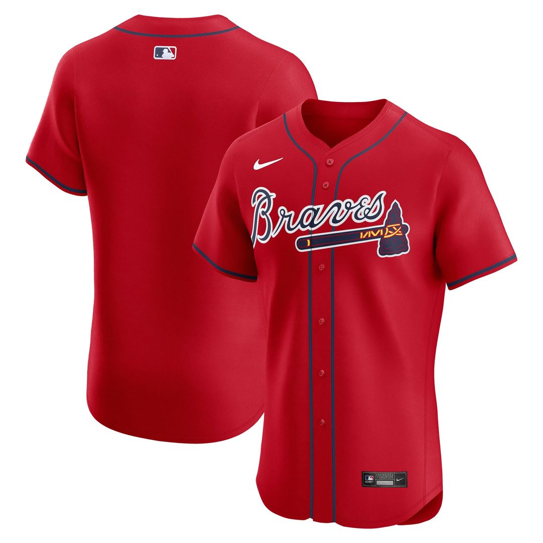 Men's Atlanta Braves White Home Elite Jersey