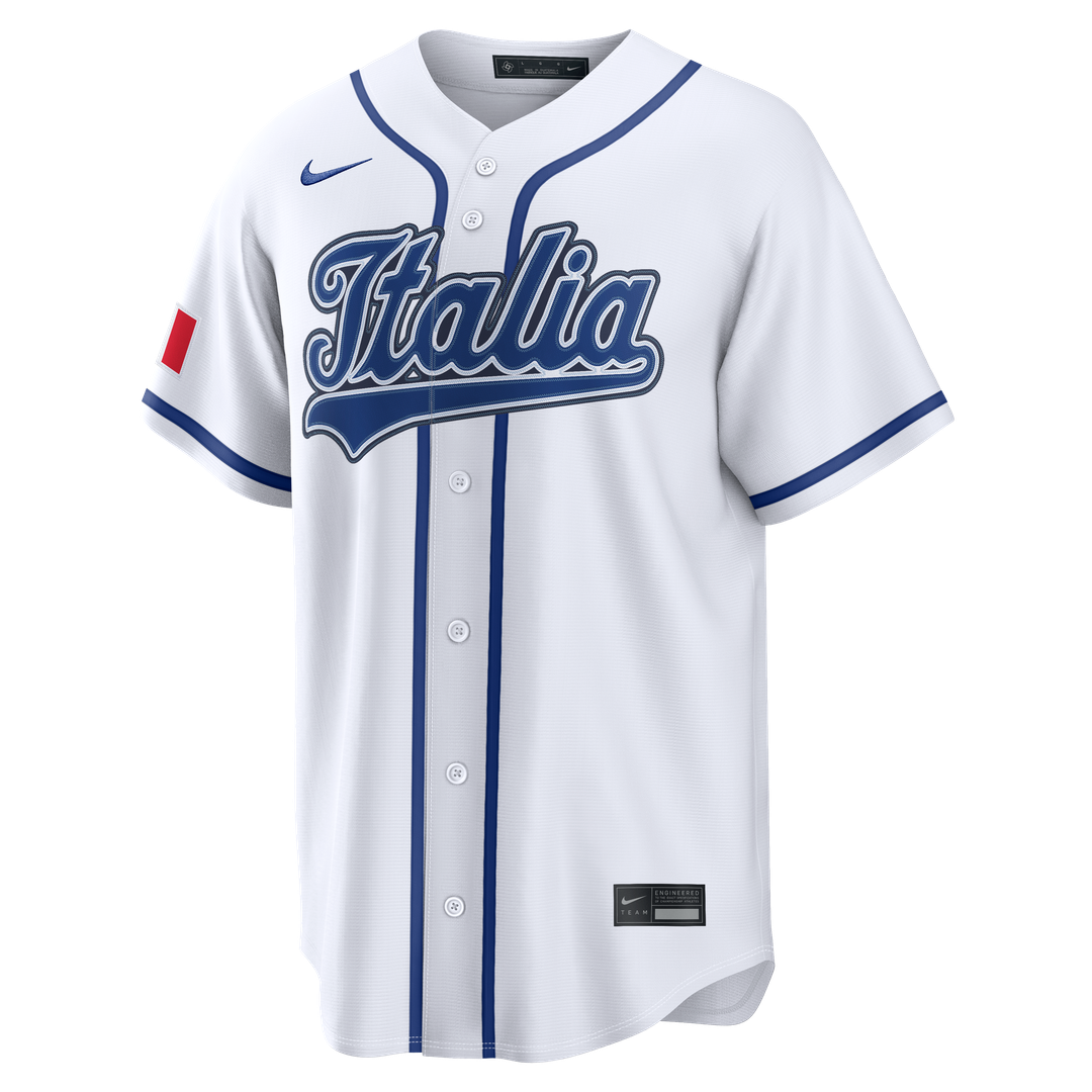 Men's Italy Baseball Vinnie Pasquantino White 2026 World Baseball Classic Home Stadium Jersey
