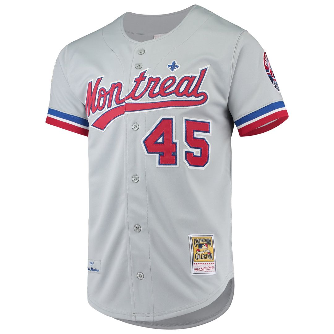 Men's Montreal Expos Pedro Martinez Gray Jersey
