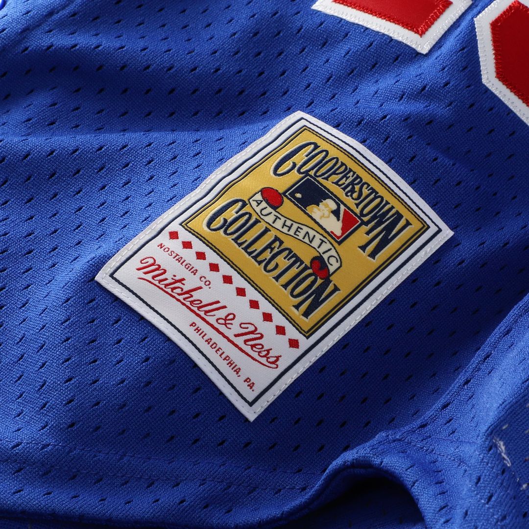 Men's Montreal Expos Pedro Martinez Blue Mesh Batting Practice Button-Up Jersey