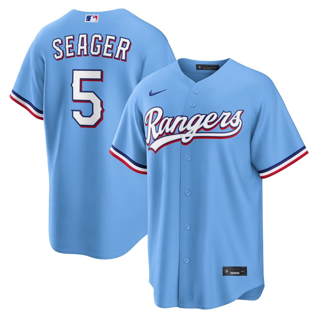 Men's Texas Rangers Corey Seager Gray Road Replica Jersey