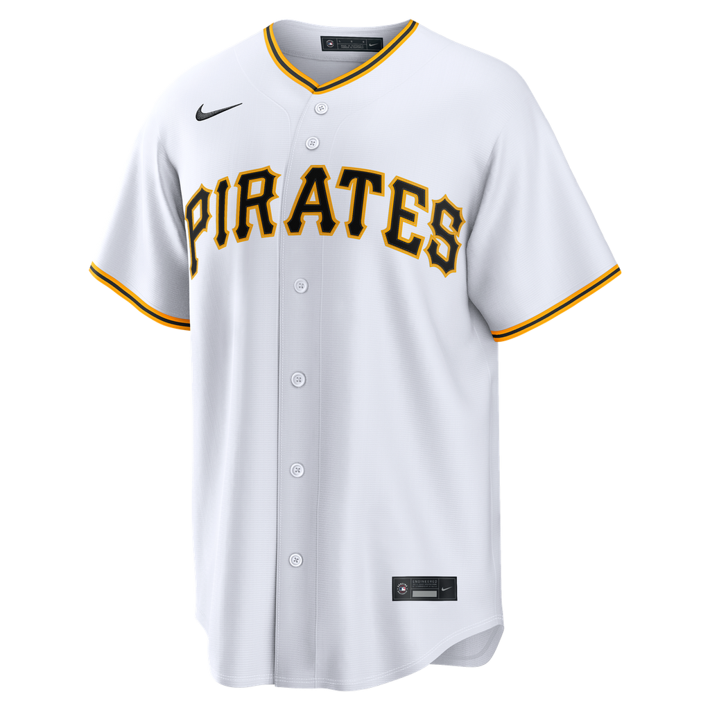 Men's Pittsburgh Pirates Camilo Doval White Home Replica Jersey