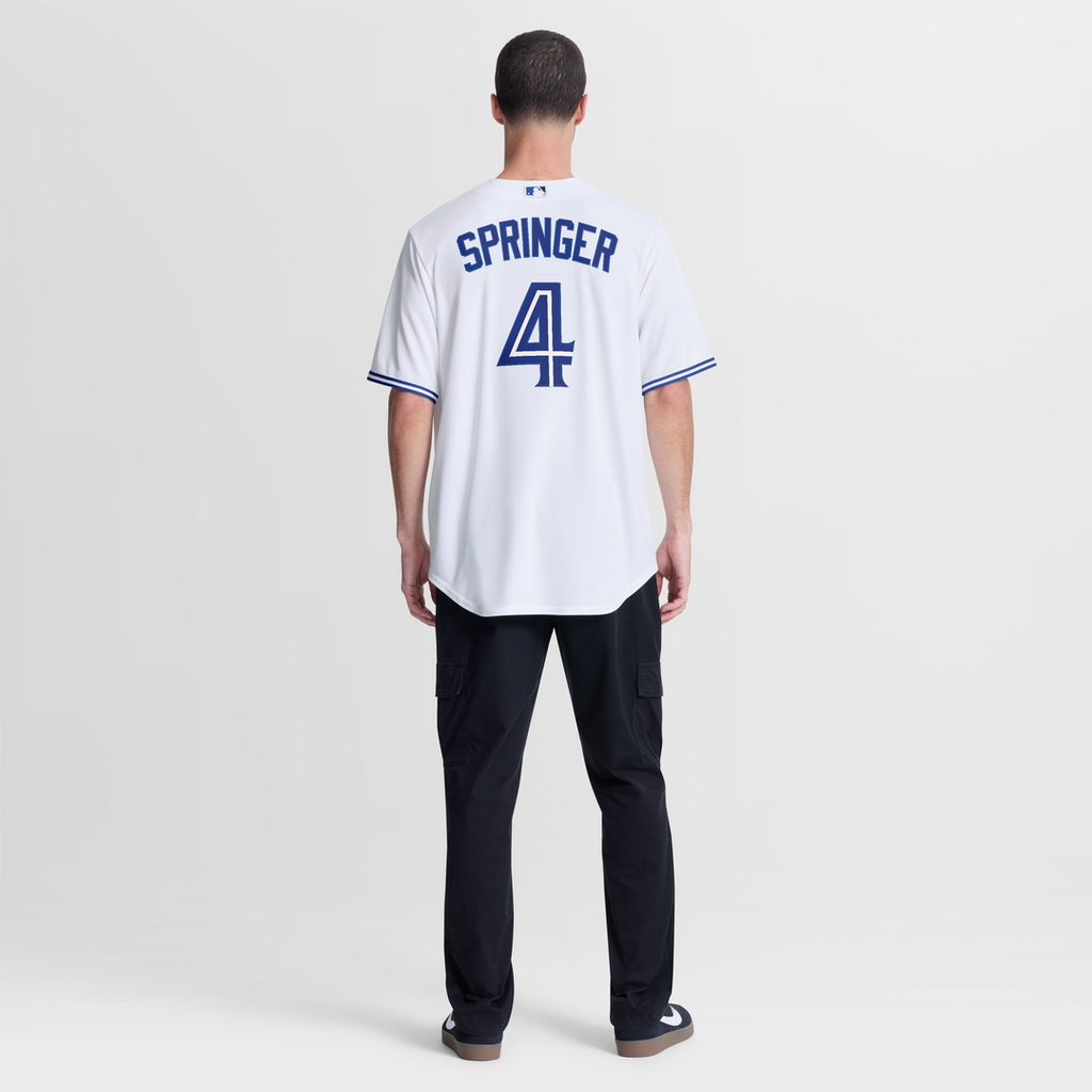 Men's Toronto Blue Jays George Springer White Home Replica Jersey