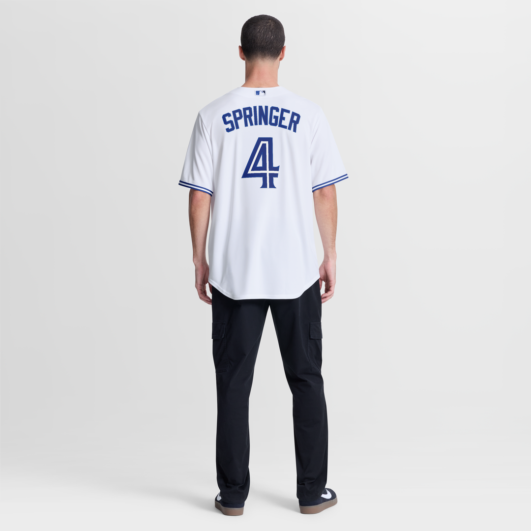 Men's Toronto Blue Jays George Springer White Home Replica Jersey