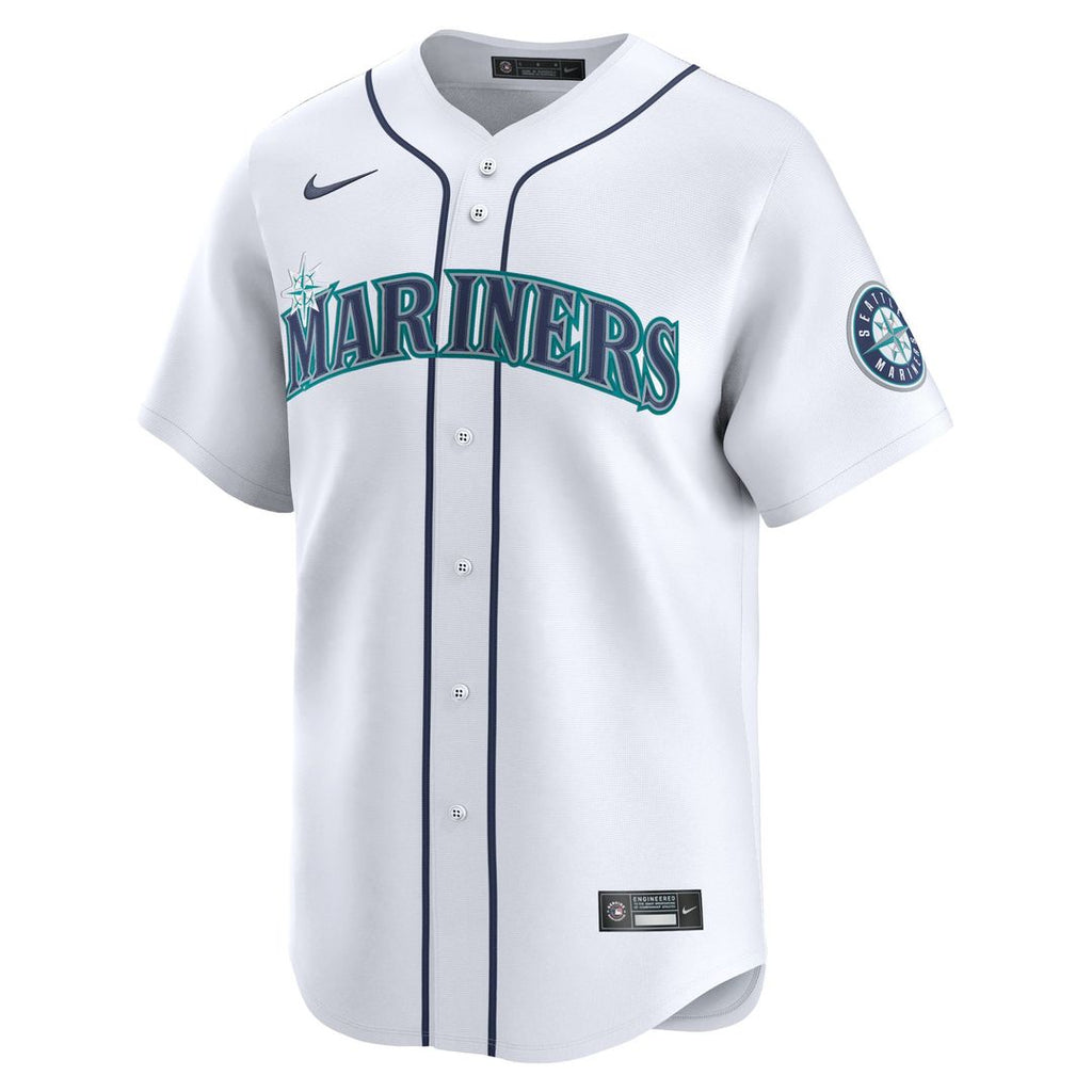 Men's Seattle Mariners Cal Raleigh White Home Player Jersey