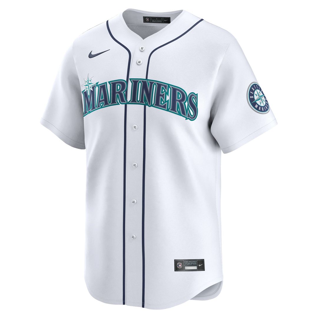 Men's Seattle Mariners Cal Raleigh White Home Player Jersey