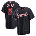 Men's Washington Nationals Dylan Crews Navy Alternate Replica Jersey