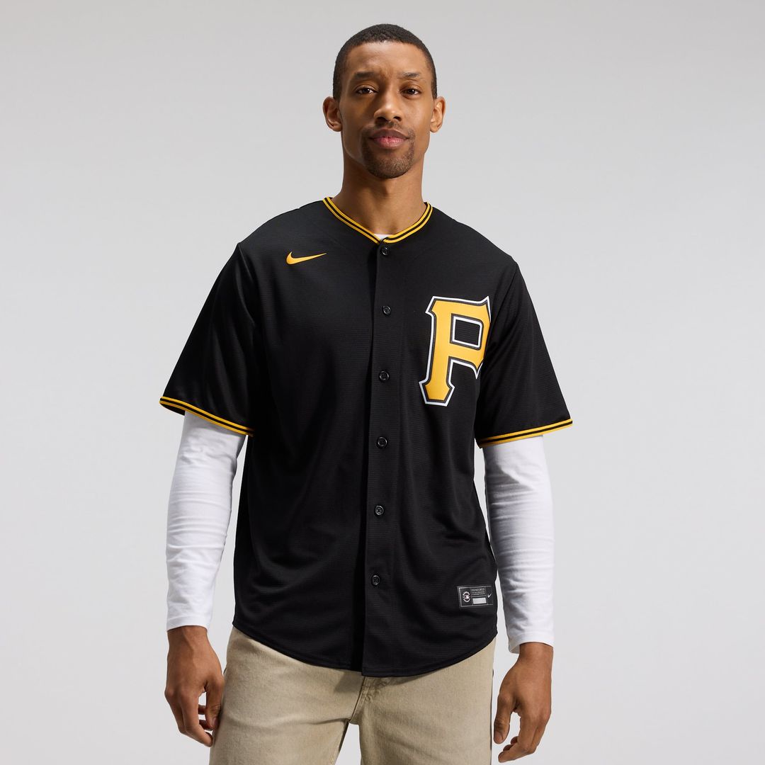 Men's Pittsburgh Pirates Black Alternate Replica Team Jersey