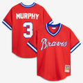 Men's Atlanta Braves Dale Murphy Scarlet Batting Practice Jersey