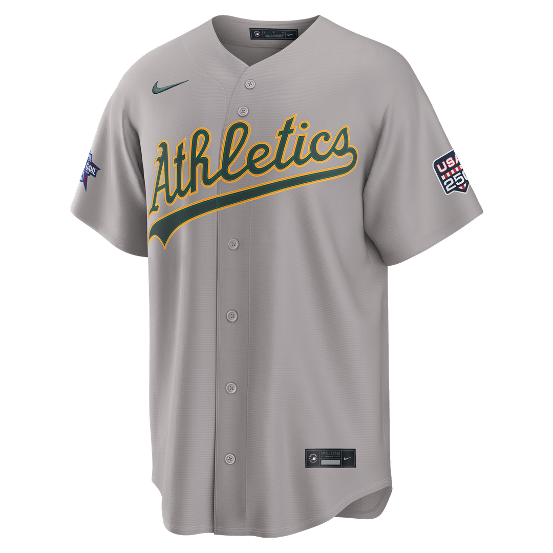 2026 All-Star Men's Athletics Shea Langeliers Gray Replica Jersey
