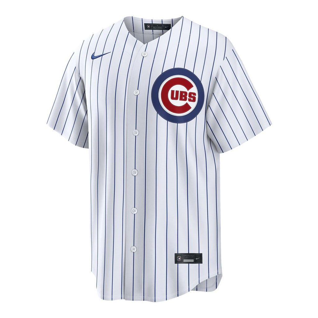 Men's Chicago Cubs Miguel Amaya White Home Replica Jersey