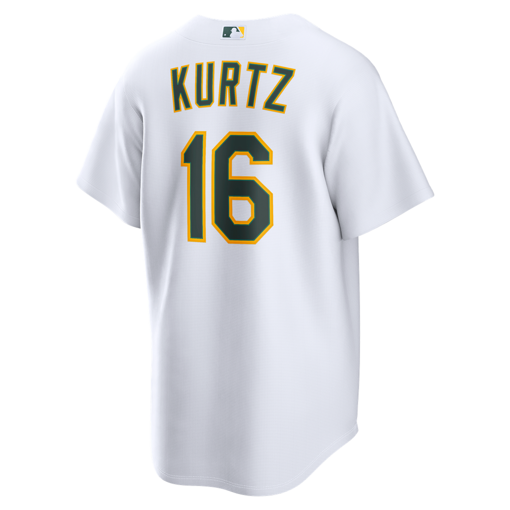 Men's Athletics Nick Kurtz White Home Replica Jersey