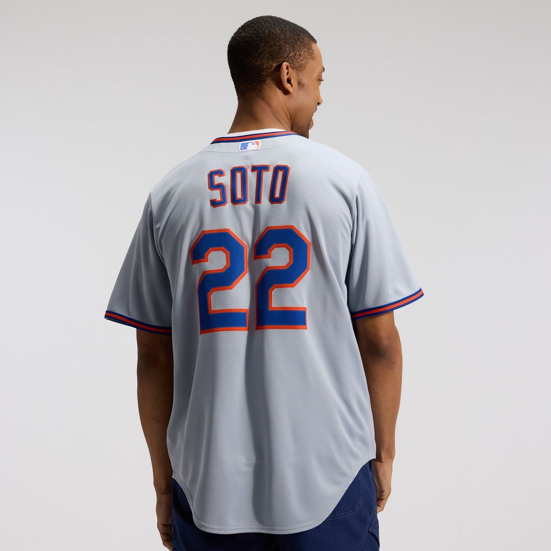 Men's New York Mets Juan Soto Gray Road Replica Jersey