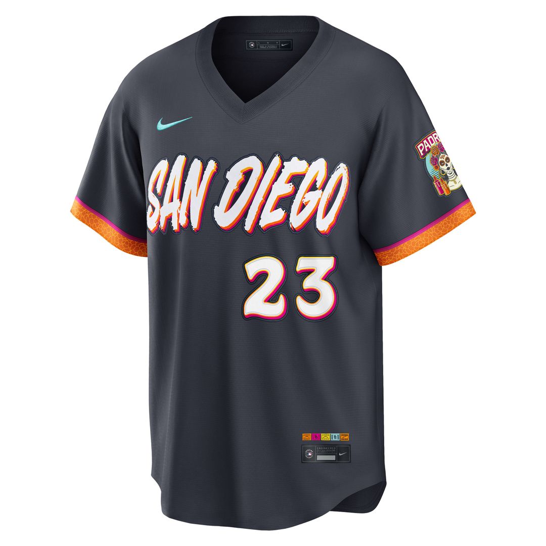 Men's San Diego Padres Fernando Tatis Jr. Obsidian 2026 City Connect Stadium Jersey