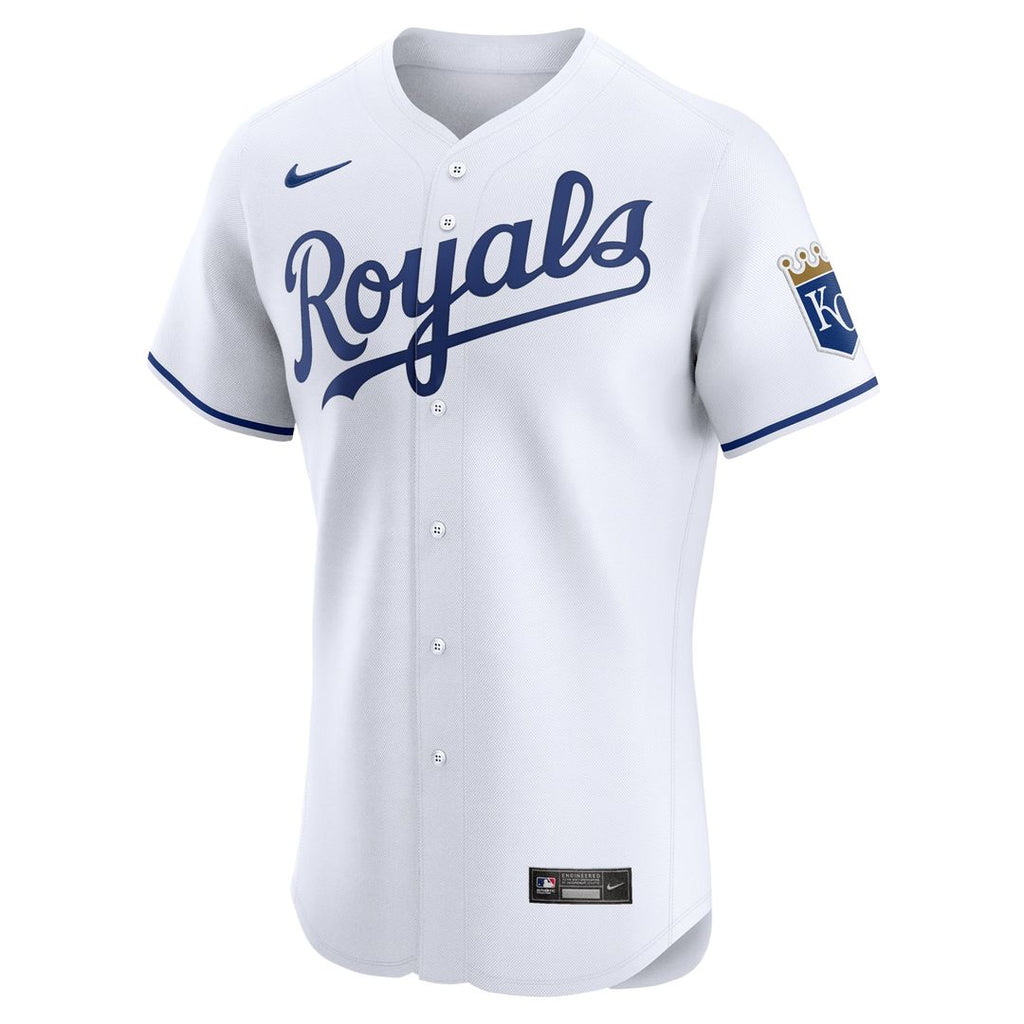 Men's Kansas City Royals White Home Elite Jersey