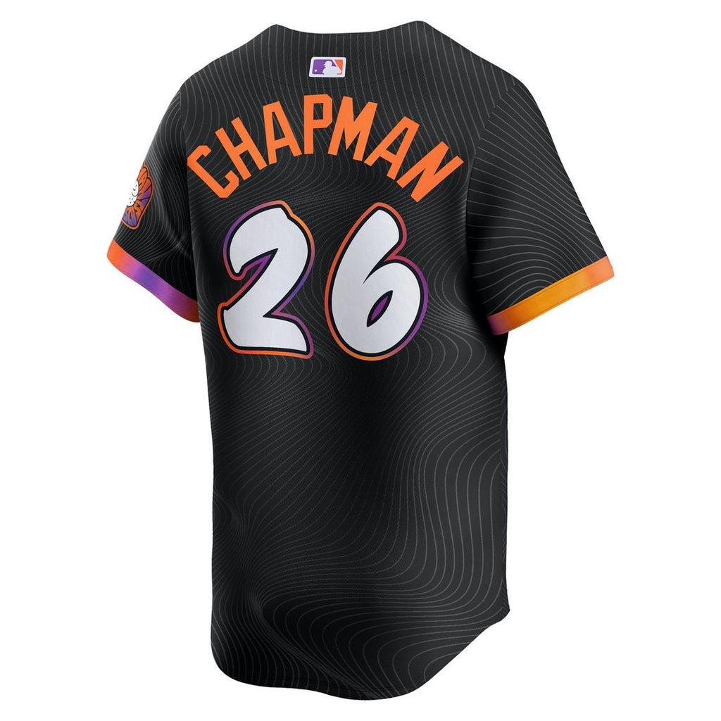 Men's San Francisco Giants Matt Chapman Anthracite 2025 City Connect Jersey