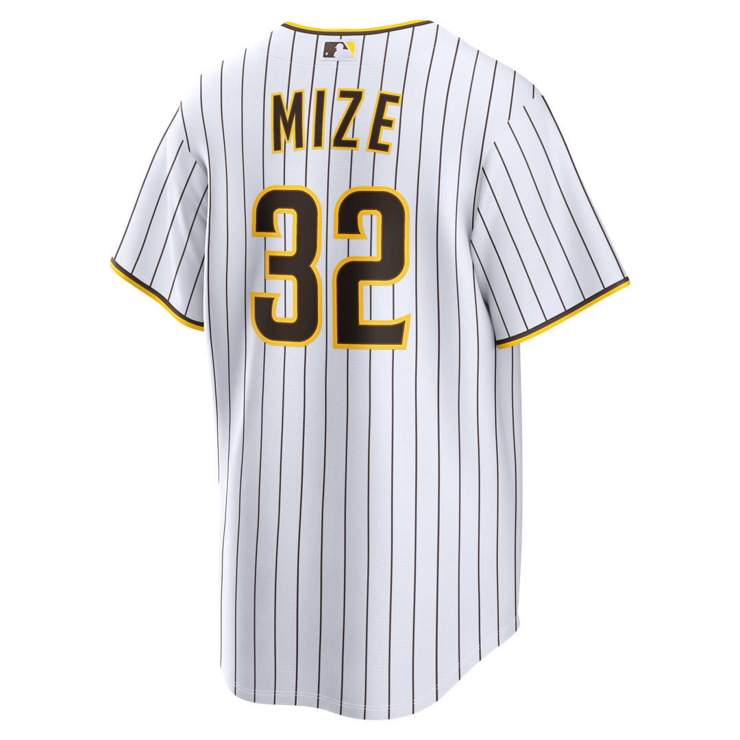 Men's San Diego Padres Casey Mize White Home Replica Jersey