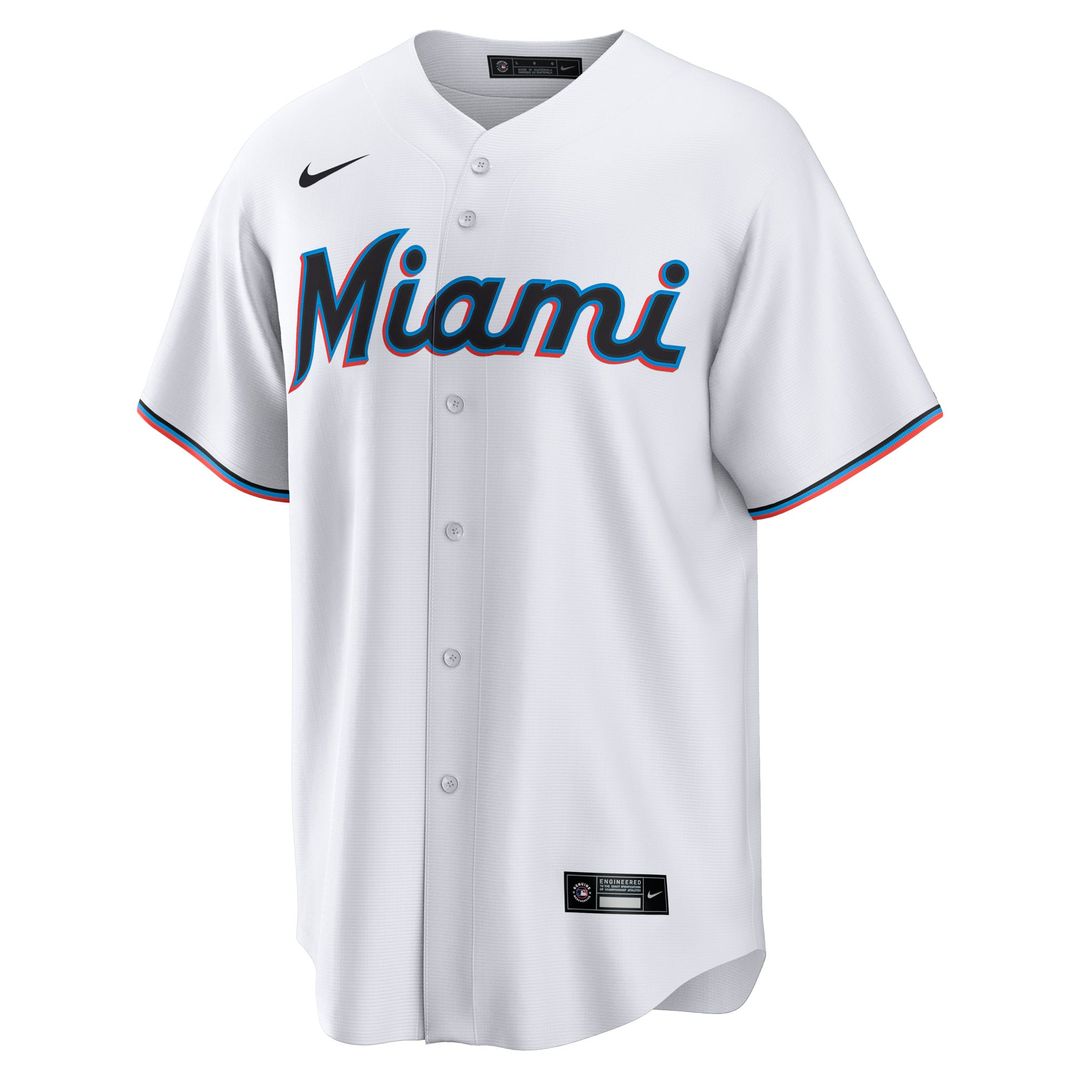 Men's Miami Marlins Agustín Ramírez White Home Replica Jersey