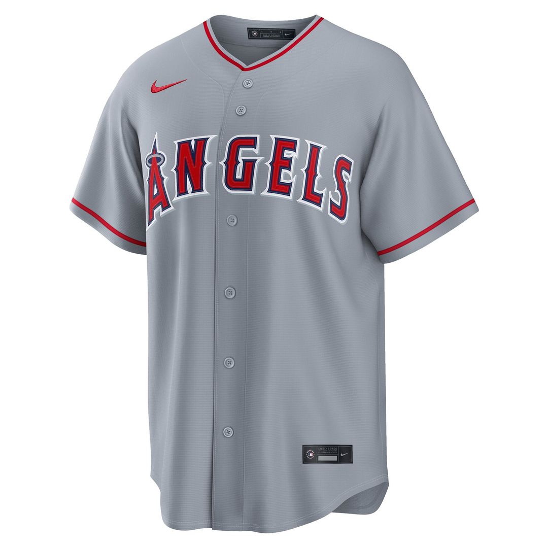 Men's Los Angeles Angels Mike Trout White Alternate Replica Jersey