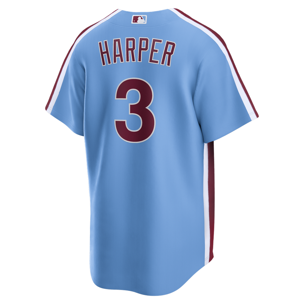 Men's Philadelphia Phillies Bryce Harper Light Blue Alternate Replica Jersey