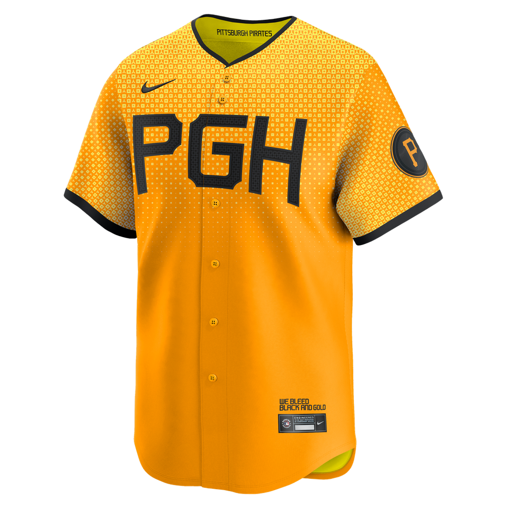 Men's Pittsburgh Pirates Oneil Cruz Gold City Connect Jersey