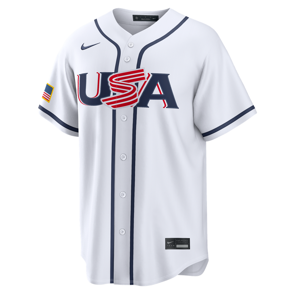 Men's USA Baseball Gunnar Henderson White 2026 World Baseball Classic Home Stadium Jersey