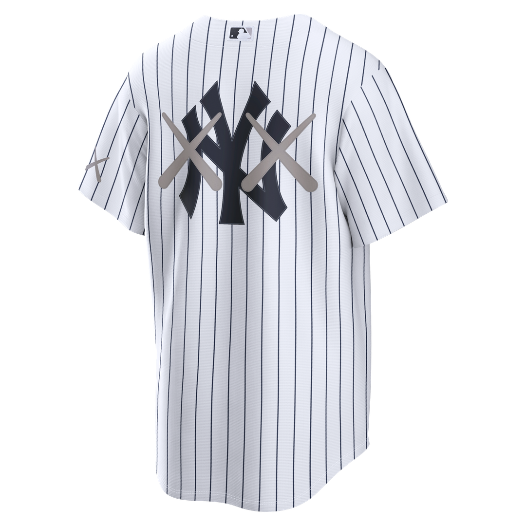 Men's New York Yankees x KAWS White Stadium Jersey