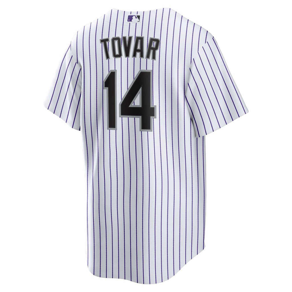 Men's Colorado Rockies Ezequiel Tovar White Home Replica Jersey