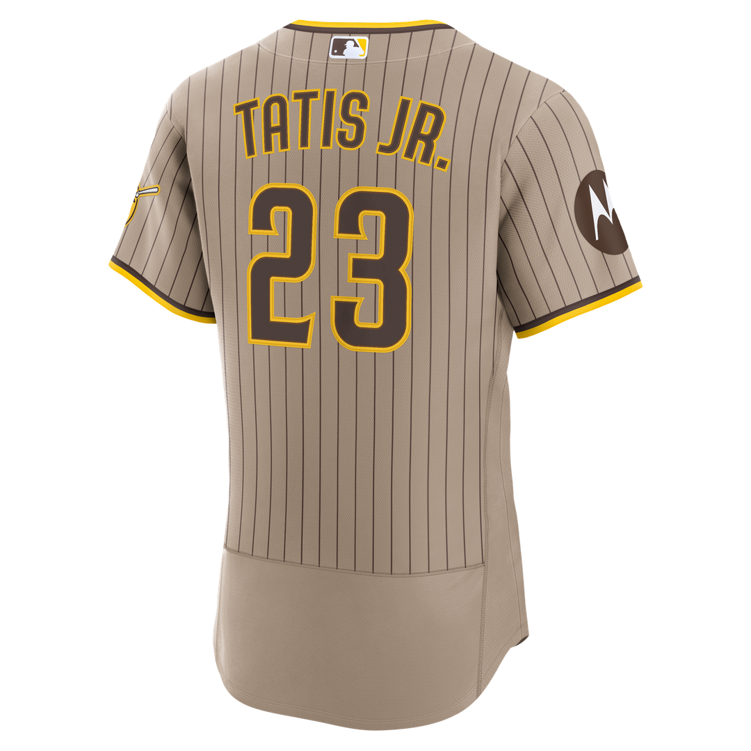 Men's San Diego Padres Fernando Tatis Jr. Sand Alternate Sponsor Patch Jersey