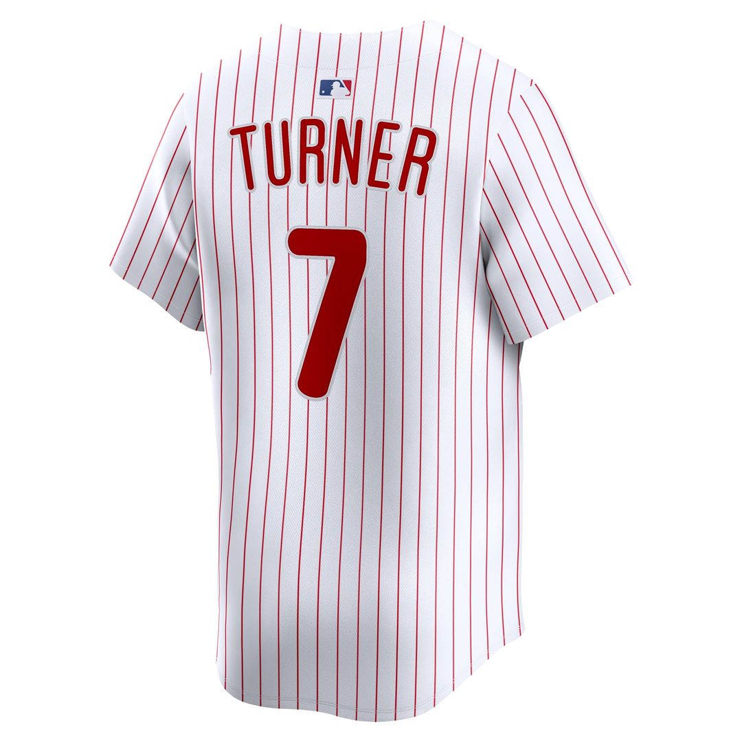 Men's Philadelphia Phillies Trea Turner White Home Player Jersey