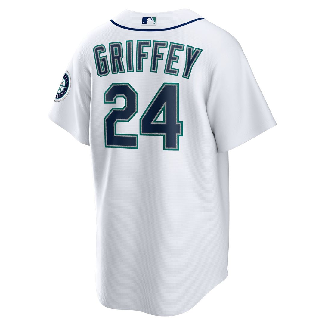 Men's Seattle Mariners Ken Griffey Jr. White Home Replica Jersey