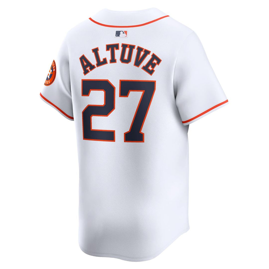 Men's Houston Astros Jose Altuve White Home Player Jersey