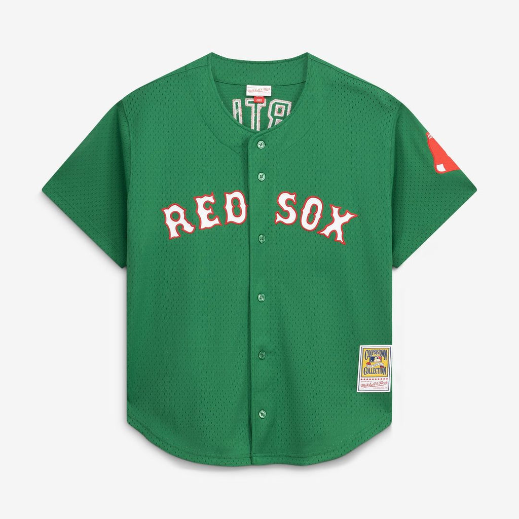 Men's Boston Red Sox David Ortiz Red Mesh Batting Practice Button-Up Jersey
