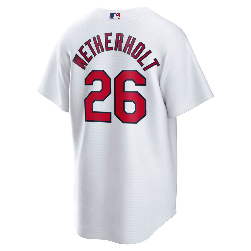 Men's St. Louis Cardinals JJ Wetherholt White Home Replica Player Jersey