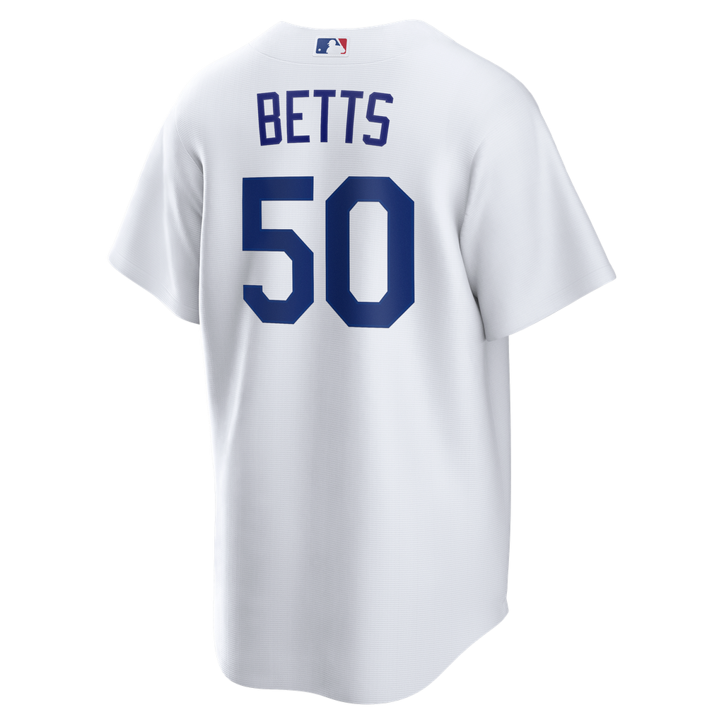 Men's Los Angeles Dodgers Mookie Betts White Home Replica Jersey