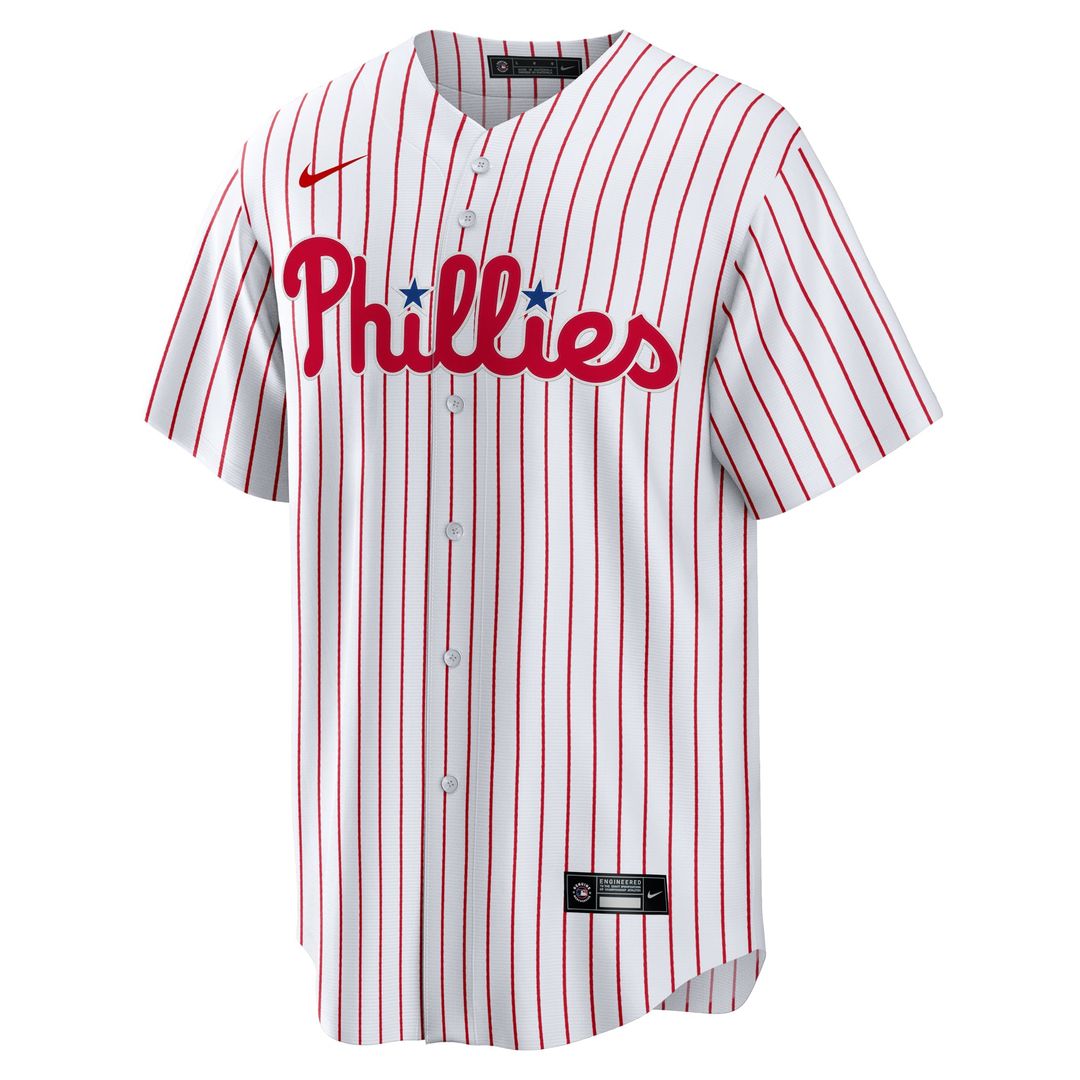 Men's Philadelphia Phillies Cristopher Sanchez White Home Replica Jersey