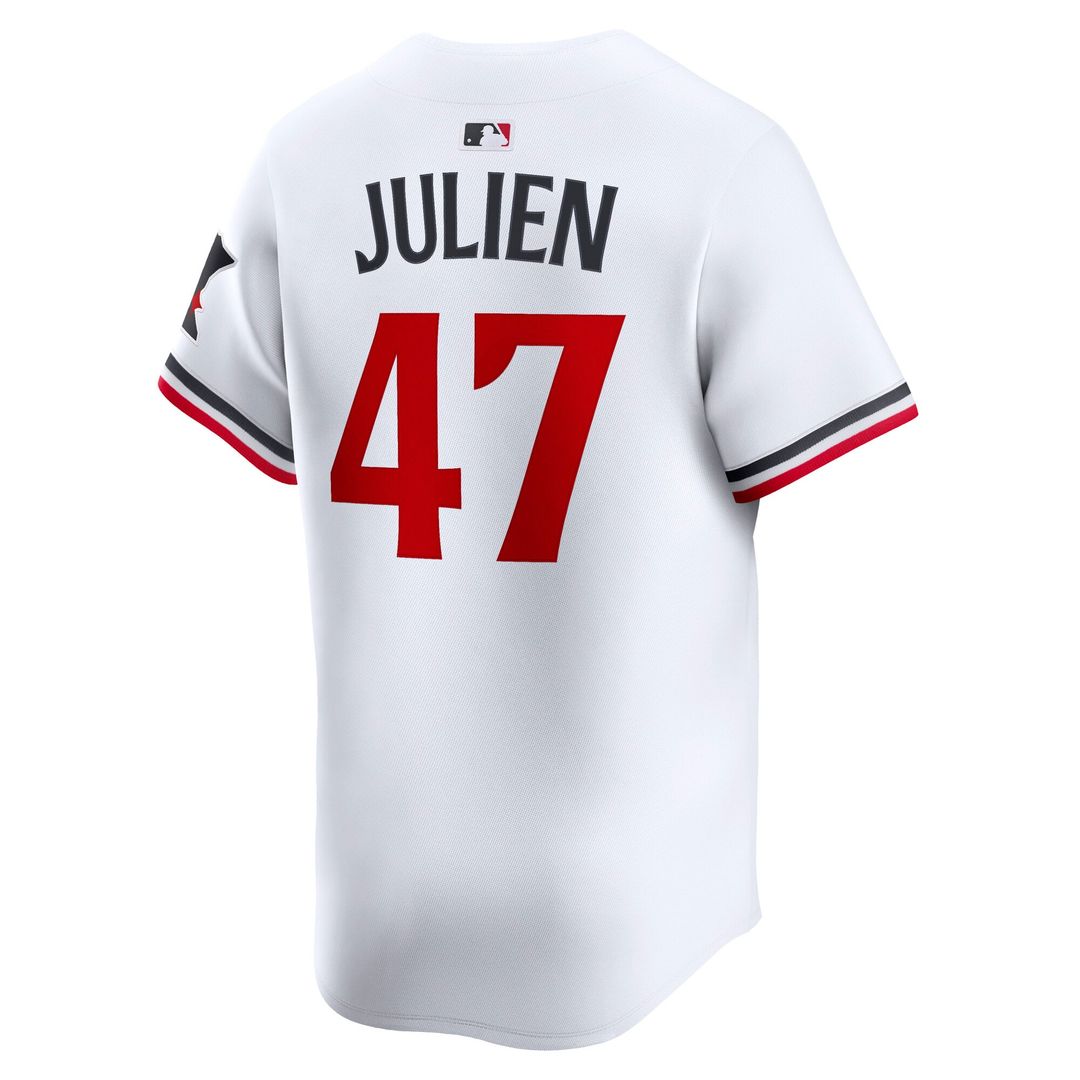 Men's Minnesota Twins Edouard Julien White Home Player Jersey