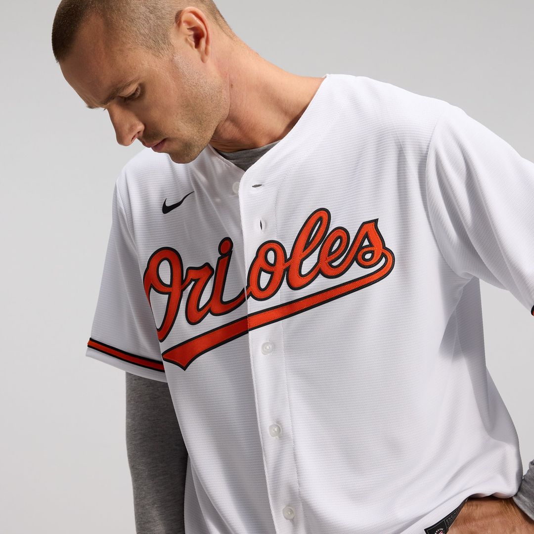 Men's Baltimore Orioles White Home Replica Team Jersey
