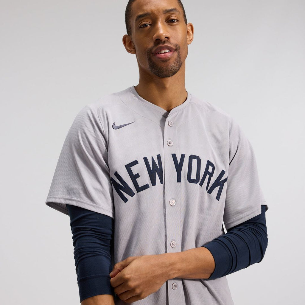 Men's New York Yankees Aaron Judge Gray Road Player Jersey