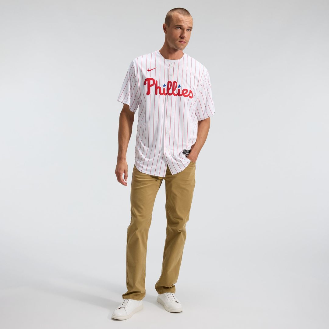 Men's Philadelphia Phillies White Home Replica Team Jersey