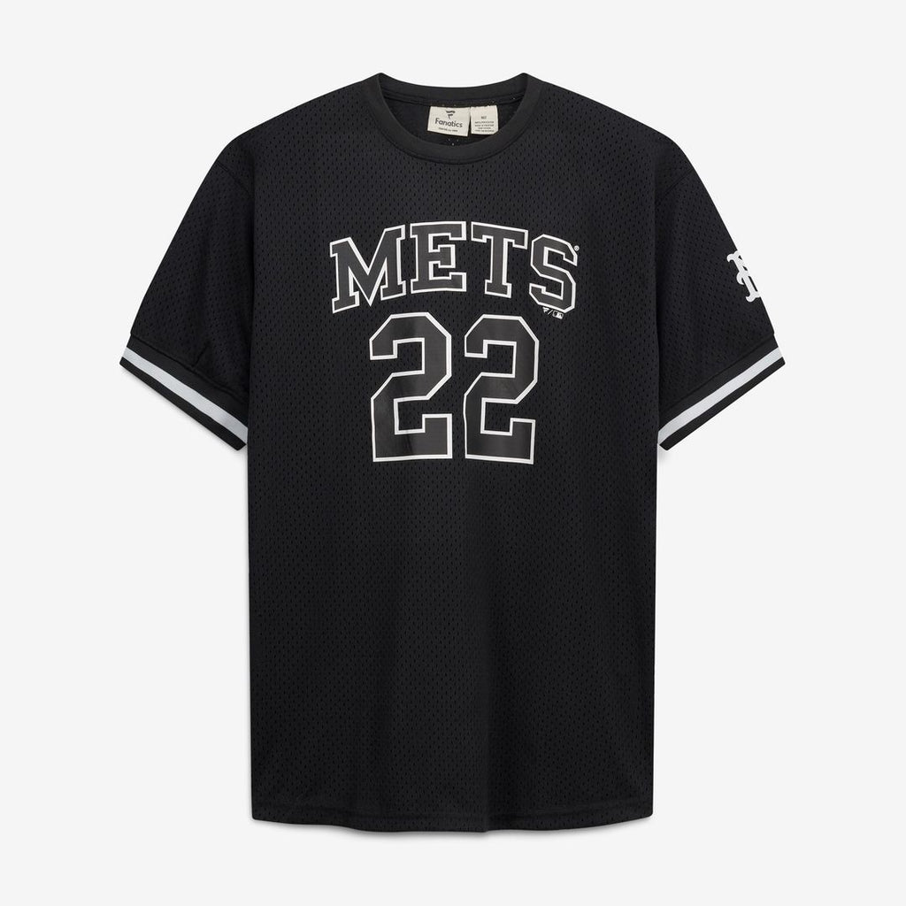 Men's New York Mets Juan Soto Black/White Big & Tall Heavyweight Mesh Jersey