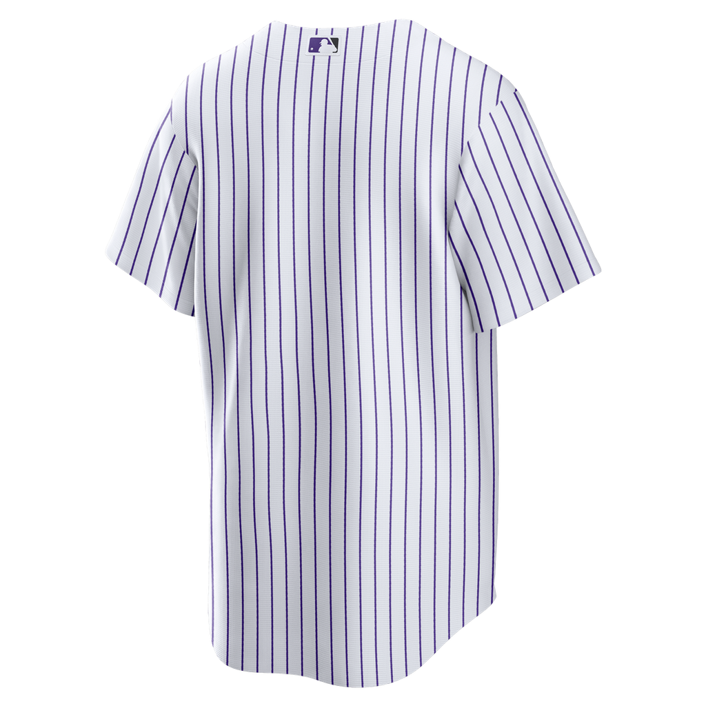 Men's Colorado Rockies White Home Big & Tall Replica Jersey