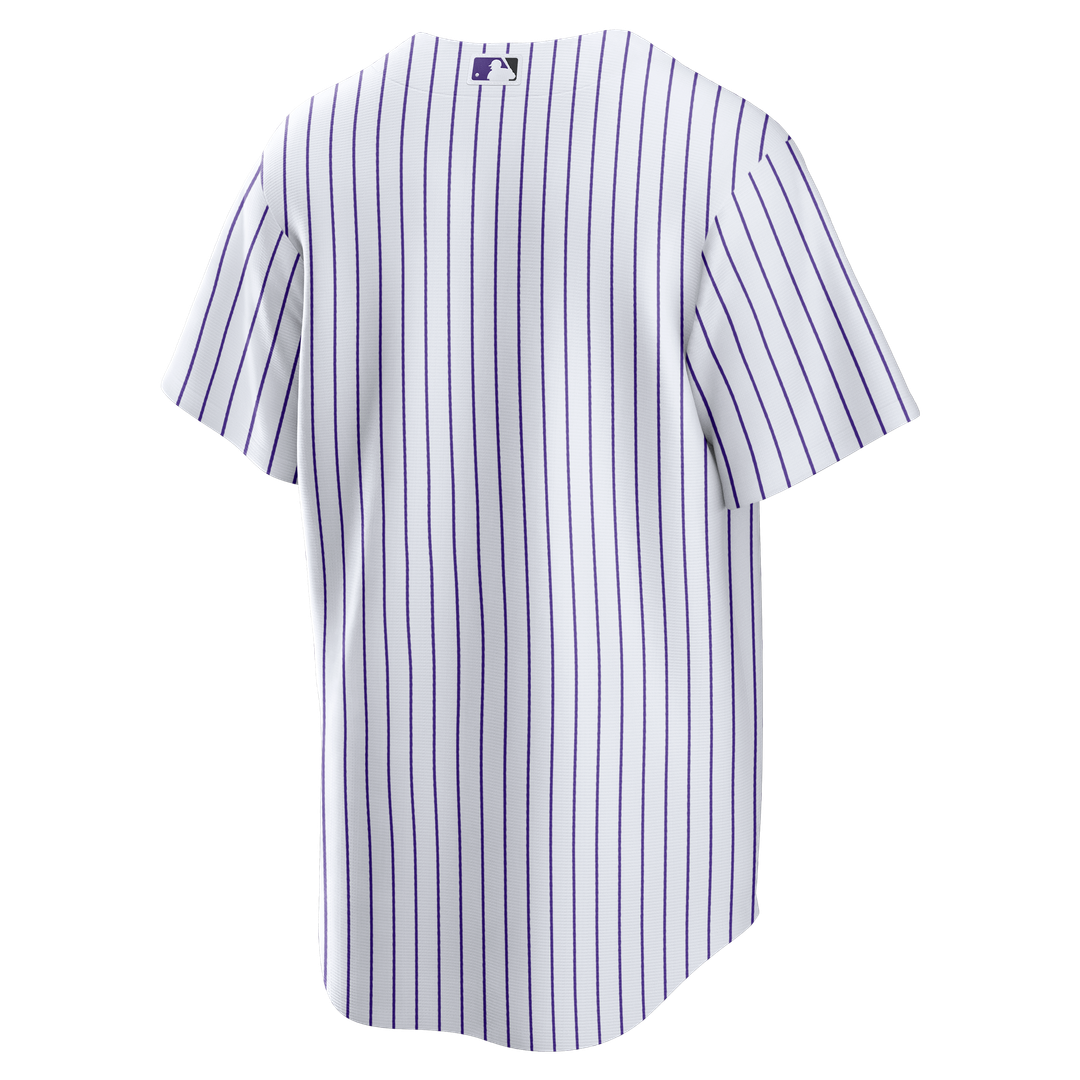 Men's Colorado Rockies White Home Big & Tall Replica Jersey